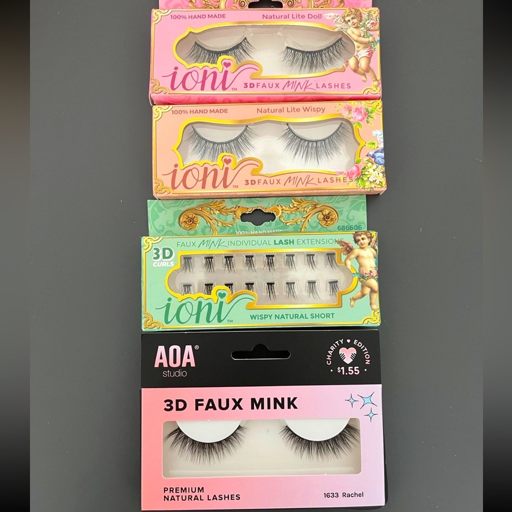 4 Natural Lashes Bundle Set